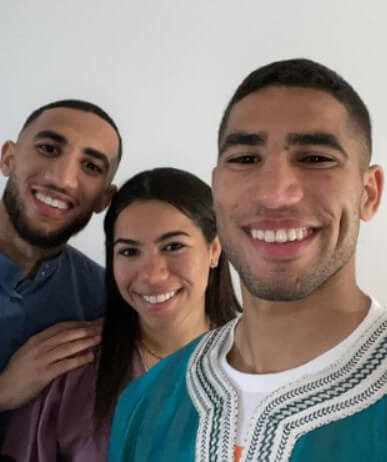 Saida Mouh three children Nabil, Achraf, and Ouidad.
